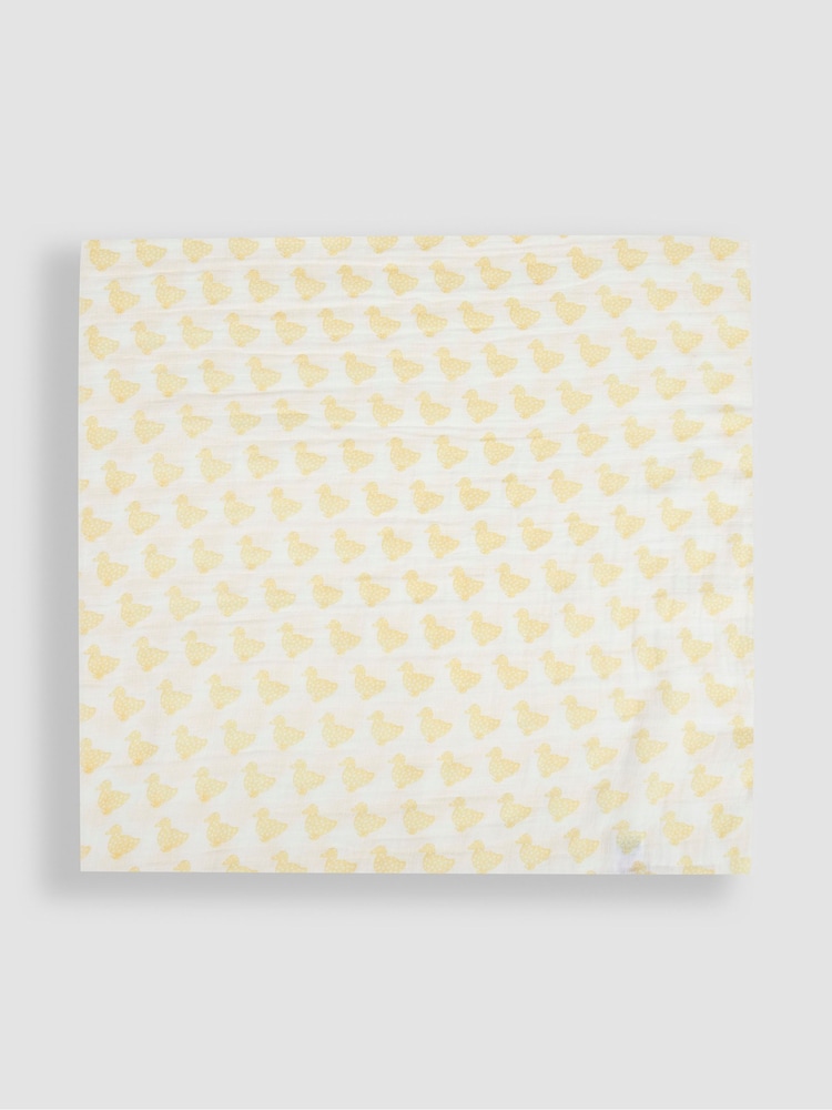 JoJo Maman Bébé Yellow Duck Extra Large Muslin - Image 2 of 4