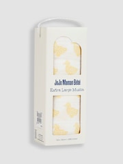 JoJo Maman Bébé Yellow Duck Extra Large Muslin - Image 3 of 4