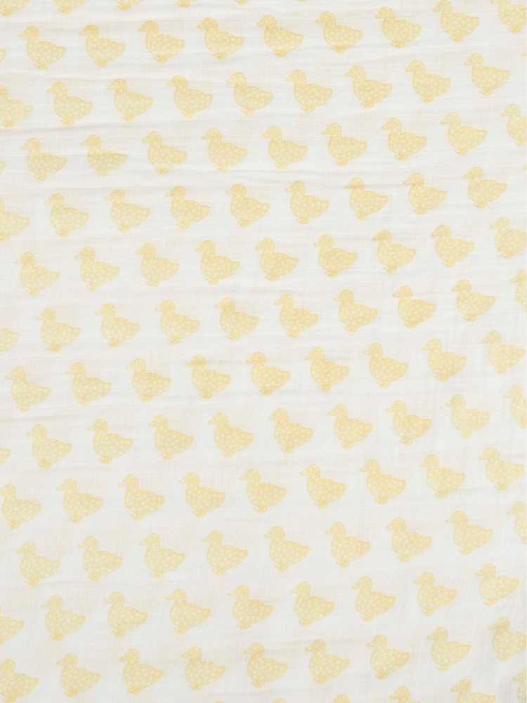 JoJo Maman Bébé Yellow Duck Extra Large Muslin - Image 4 of 4