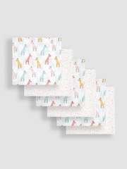 JoJo Maman Bébé 6-Pack Muslins - Image 2 of 3