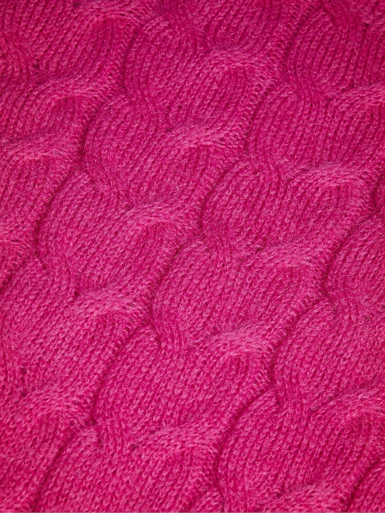 Ted Baker Pink Veolaa Cable Knit Sweater - Image 2 of 2