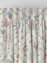 Laura Ashley Crimson Red Foscot Damask Made to Measure 100% Cotton Curtains - Image 5 of 9