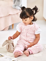 JoJo Maman Bébé Pink Woodland 1.5 Tog Sleep Snuggler - Image 1 of 3