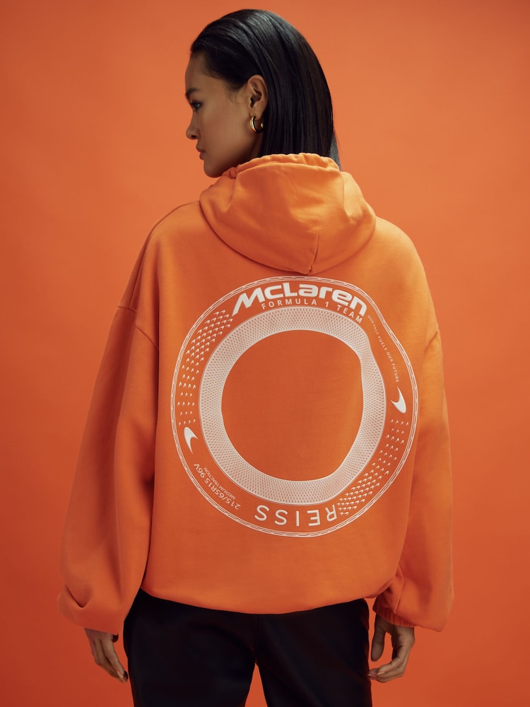 Papaya - McLaren F1 hoodie van katoen met elastiek - Image 3 of 11