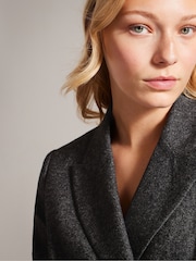 Ted Baker Grey Jaiddee Double Breasted Crop Blazer - Image 6 of 8