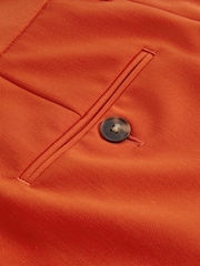 Reiss x McLaren F1 Team Papaya Wool Blend Pleated Shorts - Image 6 of 7