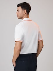 Reiss White McLaren F1 Mercerised 100% Cotton Polo Shirt - Image 5 of 7
