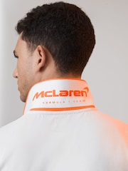 Reiss White McLaren F1 Mercerised 100% Cotton Polo Shirt - Image 6 of 7