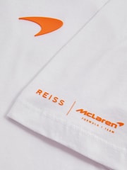 Reiss White McLaren F1 Mercerised 100% Cotton Polo Shirt - Image 7 of 7
