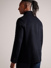 Ted Baker Blue Aldovie Wool Peacoat - Image 2 of 7