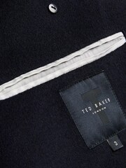 Ted Baker Blue Aldovie Wool Peacoat - Image 6 of 7