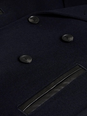 Ted Baker Blue Aldovie Wool Peacoat - Image 7 of 7