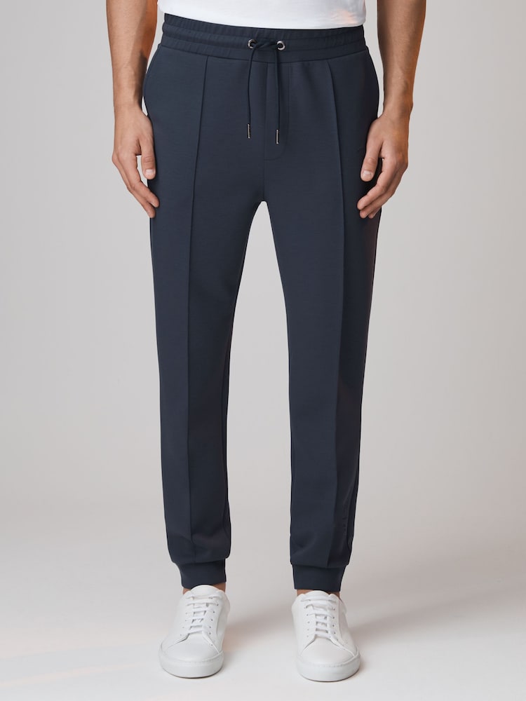 Reiss x McLaren F1 Team Airforce Blue McLaren F1 Interlock Jersey Drawstring Joggers - Image 1 of 9