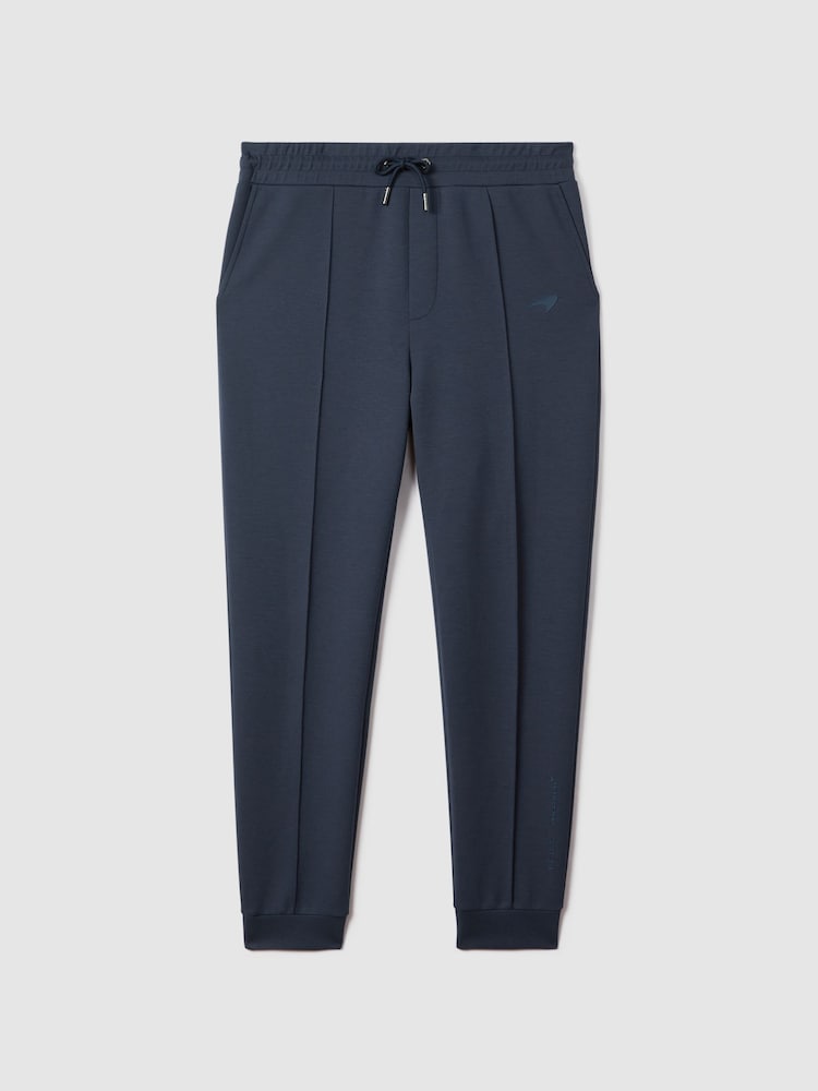 Reiss x McLaren F1 Team Airforce Blue McLaren F1 Interlock Jersey Drawstring Joggers - Image 2 of 9