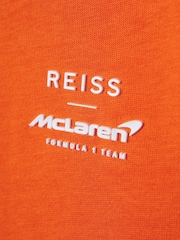 Reiss x McLaren F1 Team Papaya McLaren F1 Oversized Cotton Crew Neck T-Shirt - Image 9 of 10
