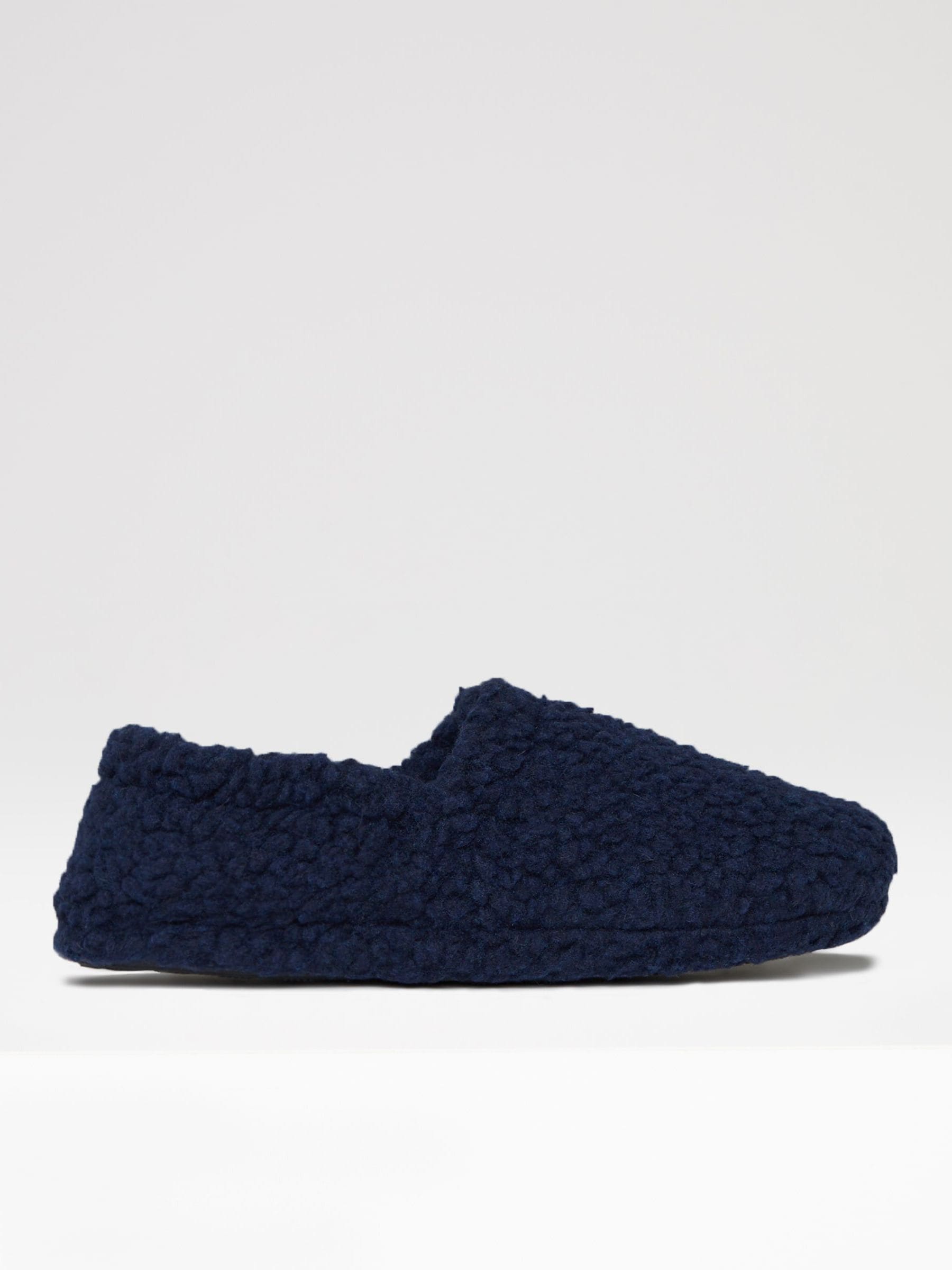 Buy Threadbare Blue Borg Teddy Slippers from the Next UK online shop
