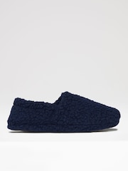 Threadbare Blue Borg Teddy Slippers - Image 1 of 4