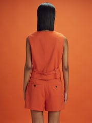 Reiss x McLaren F1 Team Papaya Wool Blend Waistcoat - Image 5 of 7