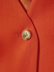 Reiss x McLaren F1 Team Papaya Wool Blend Waistcoat - Image 7 of 7