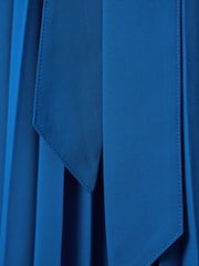 Reiss Cobalt Blue Estelle Pleated Belted Jumpsuit - Image 6 of 6