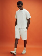Reiss x McLaren F1 Team White 100% Cotton Drawstring Shorts - Image 3 of 7