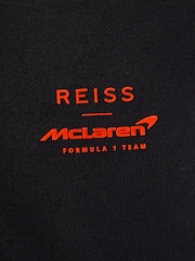 Reiss x McLaren F1 Team Black McLaren F1 Cotton Drawstring Shorts - Image 7 of 7