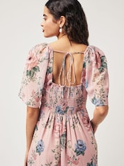 Anaya With Love Pink Floral Maxi Bridesmaid Dress - Image 4 of 4