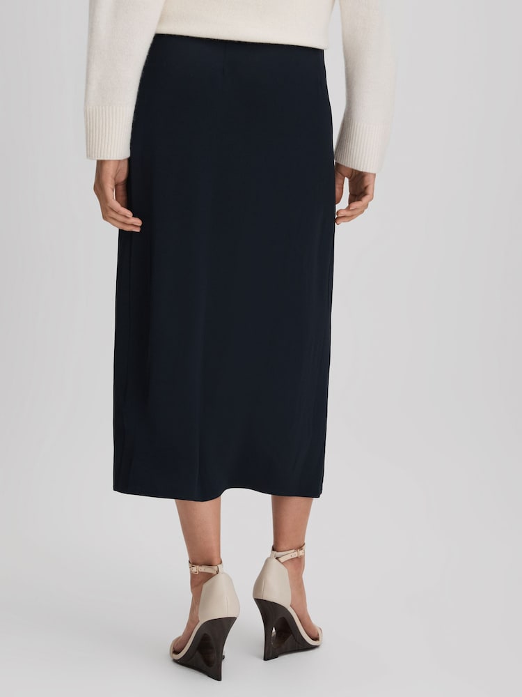 חצאית מידי מעטפת בגזרה גבוהה של Reiss - Image 5 of 6