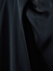 Reiss Navy Bella High Rise Wrap Midi Skirt - Image 6 of 6