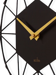 Acctim Clocks Black Alva 30cm Metal Wire Wall Clock - Image 5 of 5