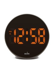 Acctim Clocks Black Circulo Round LED Alarm Clock with USB - Image 1 of 5