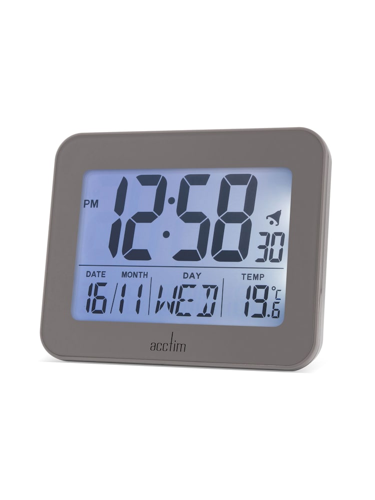 Acctim Clocks London Sky Otto LCD Alarm Clock - Image 1 of 5