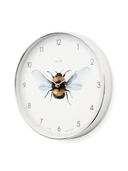Acctim Clocks Chrome Bee 30cm Wall Clock - Image 2 of 3