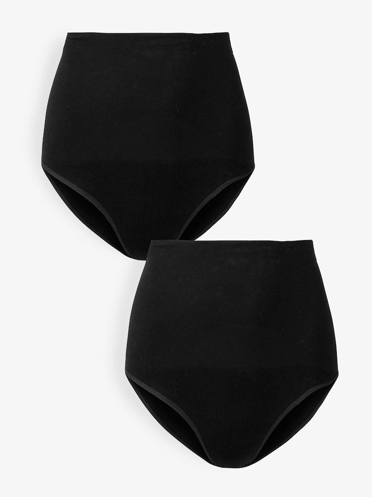 Seraphine Compression BlackPost Maternity Briefs 2 Pack - Image 1 of 4