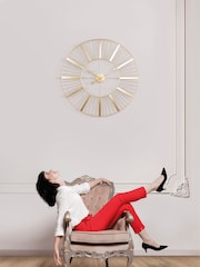 Acctim Clocks Gold Gardner 80cm Wall Clock - Image 1 of 5