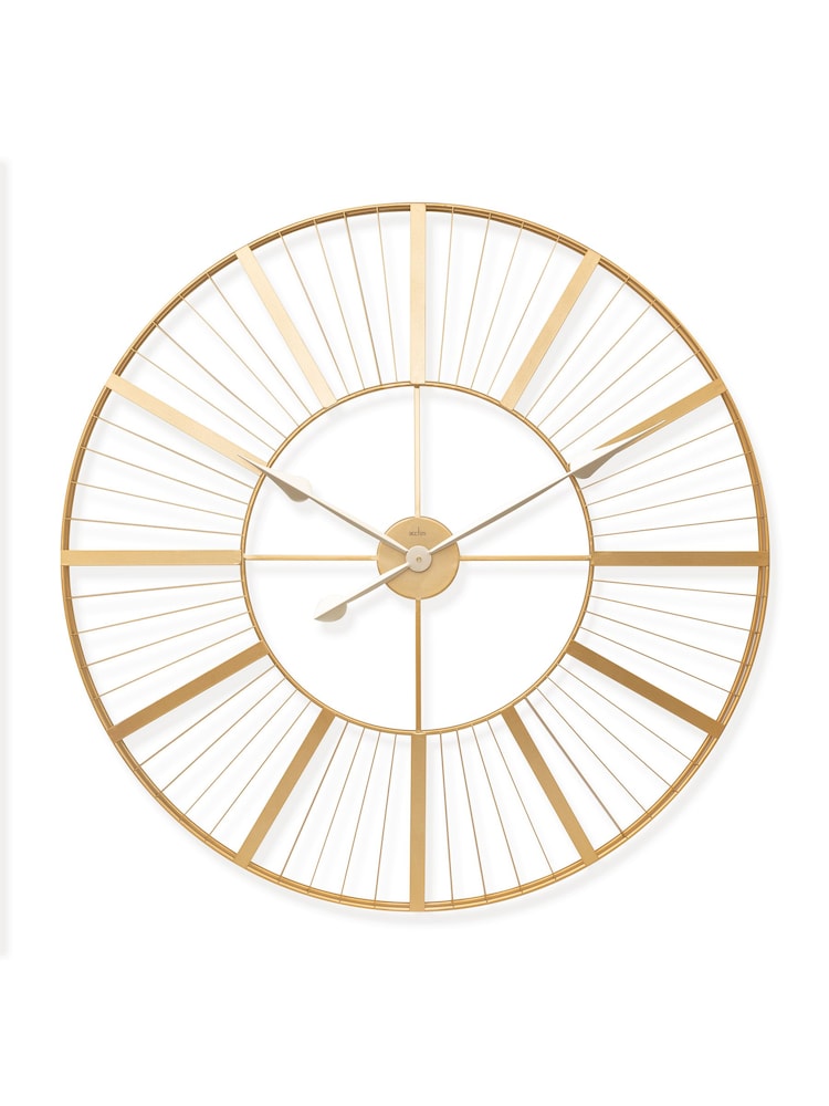 Acctim Clocks Gold Gardner 80cm Wall Clock - Image 2 of 5