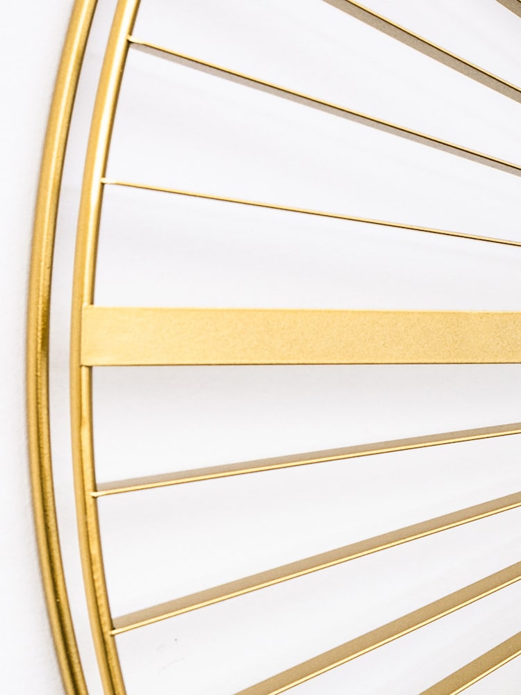 Acctim Clocks Gold Gardner 80cm Wall Clock - Image 5 of 5