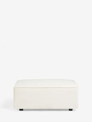 Casual Boucle Oyster Single Foostool Alba Modular Sofa - Image 11 of 12