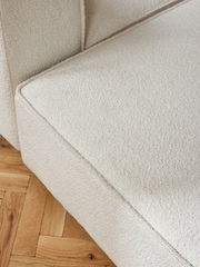 Casual Boucle Oyster Single Foostool Alba Modular Sofa - Image 3 of 12