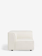 Casual Boucle Oyster Single Corner Piece Alba Modular Sofa - Image 10 of 11