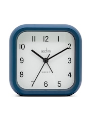 Acctim Clocks Suede Blue Alarm Clock - Image 1 of 4