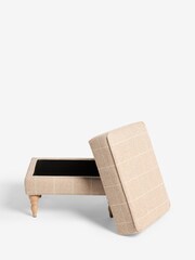 Tweedy Check Lawson Mid Natural Sherlock Storage Footstool - Image 5 of 7