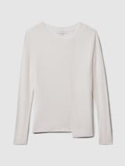 Reiss Ivory Hazel Knitted Crew Neck Top - Image 2 of 6
