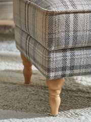 Tweedy Check Kildare Grey Sherlock Storage Footstool - Image 3 of 7