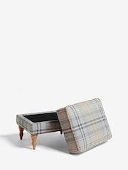 Tweedy Check Kildare Grey Sherlock Storage Footstool - Image 6 of 7