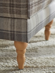 Brushed Check Perth Grey Sherlock Storage Footstool - Image 3 of 7