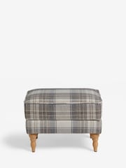 Brushed Check Perth Grey Sherlock Storage Footstool - Image 5 of 7