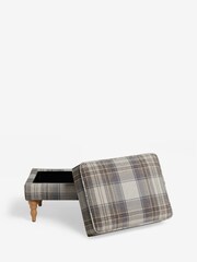 Brushed Check Perth Grey Sherlock Storage Footstool - Image 6 of 7