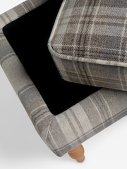 Brushed Check Perth Grey Sherlock Storage Footstool - Image 7 of 7