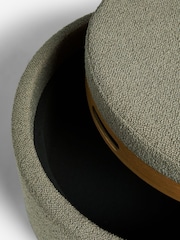 Casual Boucle Sage Green Ashton Upholstered Storage Stool - Image 5 of 8